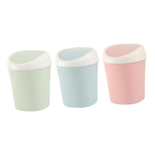 FIXOSHEE 3 Stück Mini Mülleimer aus Kunststoff mit Schwingdeckel Kompakter Desktop Abfalleimer für Küche Büro und Wohnzimmer Platzsparender Papierkorb für Schreibtisch und Bad FIXOSHEE 3 Stück Mini Mülleimer aus Kunststoff mit Schwingdeckel Kompakter Desktop Abfalleimer für Küche Büro und Wohnzimmer Platzsparender Papierkorb für Schreibtisch und Bad von FIXOSHEE
