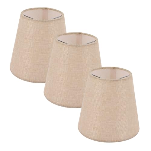 FIXOSHEE 3 Stück Stoff Lampenschirme Lampenschirm Abdeckung für Steh Hängelampen Weiches Licht Warmes Flair Wohnzimmer Schlafzimmer von FIXOSHEE