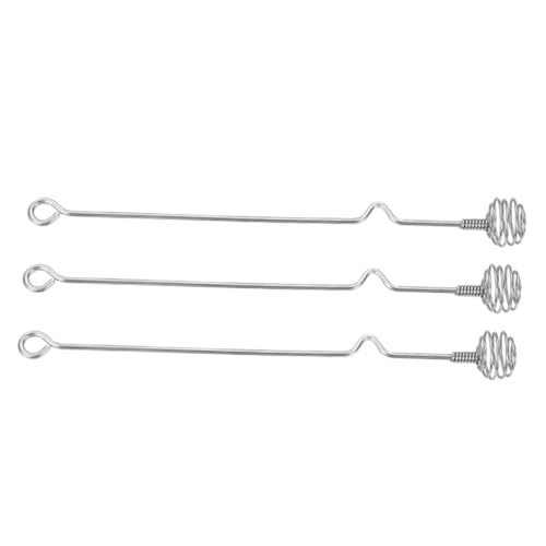 FIXOSHEE 3 Stück Teiliges Edelstahl Honey Dipper Honiglöffel mit Ergonomischem Griff Hygienischer Rückstandsfreier Oberfläche Vielseitig für Tee Espresso Cocktails und von FIXOSHEE