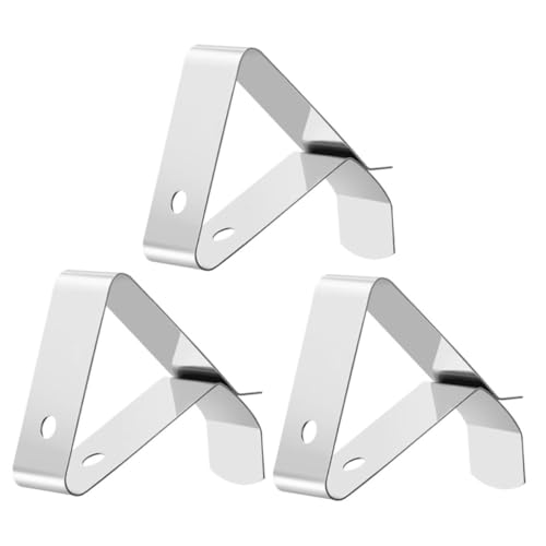FIXOSHEE 3 Stück Teiliges Edelstahl Thermometerhalter Temperaturfühler Clip Praktischer Edelstahlhalter für Grill Küche und Kochtopf zur Sicheren Temperaturmessung von FIXOSHEE