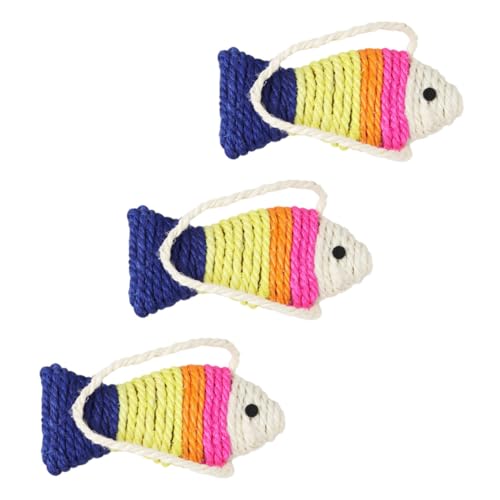 FIXOSHEE 3 Stück Teiliges Katzenspielzeug Fischform aus Sisal und Jute Kratzfestes Katzen Scratching Board Kleine Kratzmatte für Wohnungskatzen Fördert Natürliche Zufällige Zufällige Farbe FIXOSHEE 3 Stück Teiliges Katzenspielzeug Fischform aus Sisal und Jute Kratzfestes Katzen Scratching Board Kleine Kratzmatte für Wohnungskatzen Fördert Natürliche Zufällige Zufällige Farbe von FIXOSHEE