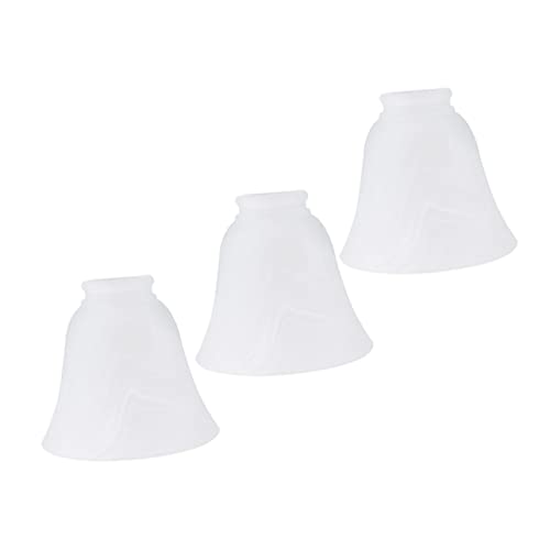 FIXOSHEE 3 Stück Teiliges Mattierter Glasschirm Lampenabdeckung für Kronleuchter Deckenleuchte Tischlampe Modernes Ersatzglas von FIXOSHEE
