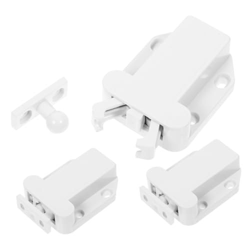 FIXOSHEE 3 Stück Teiliges Push Latch Türöffner mit Verstecktem Federmechanismus Automatische Rebound Funktion Sicherer Druckverschluss für Küche Bad und Büro Einfache Montage ohne Werkzeug von FIXOSHEE