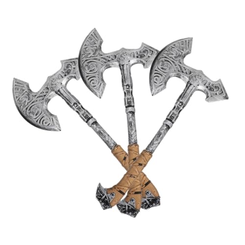 FIXOSHEE 3 Stück Teiliges Realistisches Axt Deko Leichte und Stabile Halloween Kostüm Requisite Detailreiche Party Cosplay für Grusel und Slasher Mottopartys von FIXOSHEE