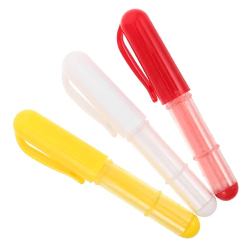 FIXOSHEE 3 Stück Teiliges Schneiderkreide Stifte mit Dosierrollen Abwischbare Nachfüllbare Markierbleistifte für Stoff Farbcodierte Kreide in Weiß Rot Gelb Tragbar mit Schutzkappe für FIXOSHEE 3 Stück Teiliges Schneiderkreide Stifte mit Dosierrollen Abwischbare Nachfüllbare Markierbleistifte für Stoff Farbcodierte Kreide in Weiß Rot Gelb Tragbar mit Schutzkappe für von FIXOSHEE