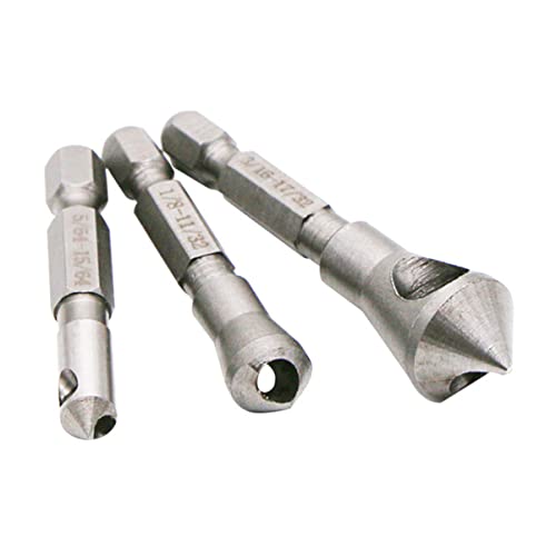 FIXOSHEE 3 Stück Teiliges Stahl Hochgeschwindigkeits Chamfering Bit Set Entgrater Werkzeug für Installieren Hochwertiges Material Langlebig und Stabil FIXOSHEE 3 Stück Teiliges Stahl Hochgeschwindigkeits Chamfering Bit Set Entgrater Werkzeug für Installieren Hochwertiges Material Langlebig und Stabil von FIXOSHEE