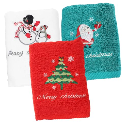 FIXOSHEE 3 Stück Teiliges Weihnachts Handtuch aus Baumwolle Saugfähiges Schnelltrocknendes Waschtuch mit Festlichem Design Vielseitig für Bad Küche und Geeignet FIXOSHEE 3 Stück Teiliges Weihnachts Handtuch aus Baumwolle Saugfähiges Schnelltrocknendes Waschtuch mit Festlichem Design Vielseitig für Bad Küche und Geeignet von FIXOSHEE