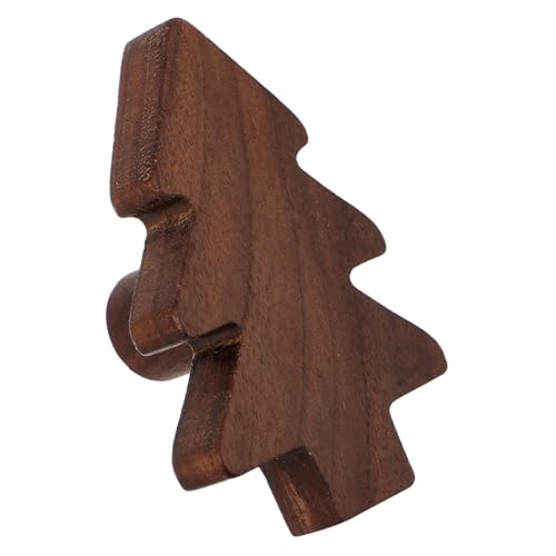 FIXOSHEE 3 Stück Weihnachtsbaum Möbelgriffe aus Natürlichem Holz Kinderfreundliche Rutschfeste Schrankgriffe Einfache Kreative Dekoration für Kommoden Kleiderschränke und Möbel von FIXOSHEE