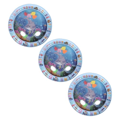 FIXOSHEE 3 Stücke Kleines Haustier Kühlkissen Wasserspielmatte mit Maritimen Design Tragbar Interaktiv und Kühlend für Katzen und Hunde Leicht für Drinnen und Unterwegs von FIXOSHEE