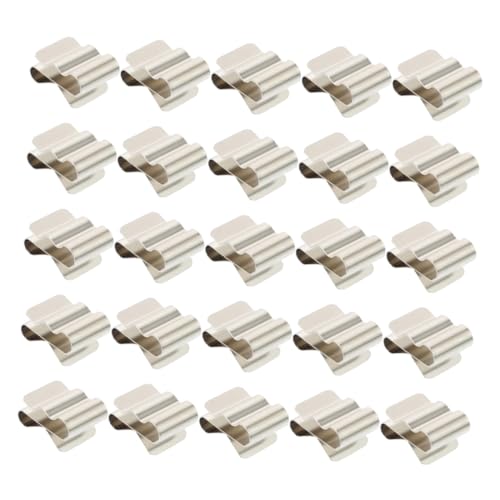 FIXOSHEE 30 Stück Teiliges Solar Kabelclip Photovoltaik Kabelklemmen mit Feder Einfache Installation Langlebig Geeignet für Anhängerrahmen und Solarmodul Kabelmanagement von FIXOSHEE