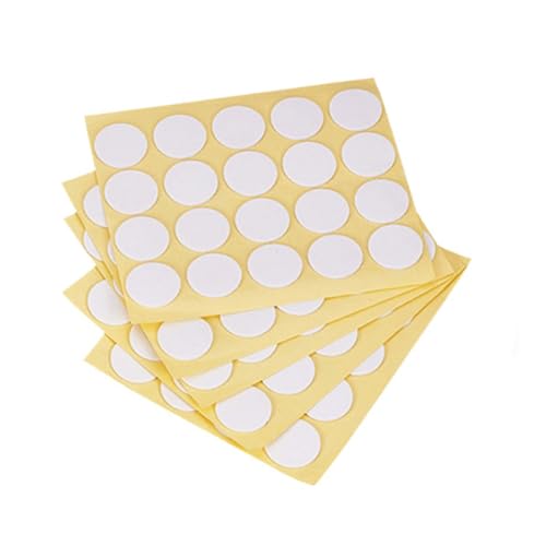 FIXOSHEE 300 Stück Doppelseitige Gelbe Schaumstoff Klebepunkte Selbstklebend und Hitzebeständig als Kerzendocht Halter für Zuhause und Geschäft Leicht Anzubringen und Rückstandsfrei von FIXOSHEE