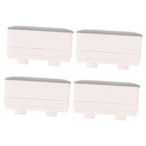FIXOSHEE 4 Paare Toilettensitz Polster mit Selbstklebenden Kunststoffpads Geräuschdämpfend Schutzverstärkend und Stabilisierend für Wc sitz Ersatz und Sanftes Schließen von FIXOSHEE