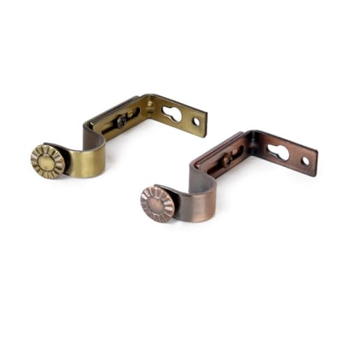 FIXOSHEE 4 STÜCKE Gardinenstangenhalter aus Aluminiumlegierung Wandhalterung für Gardinenstangen Langlebig Einfach zu Montieren Lichtbraun Eleganter Retro Stil Stabile Vorhanghalterung FIXOSHEE 4 STÜCKE Gardinenstangenhalter aus Aluminiumlegierung Wandhalterung für Gardinenstangen Langlebig Einfach zu Montieren Lichtbraun Eleganter Retro Stil Stabile Vorhanghalterung von FIXOSHEE