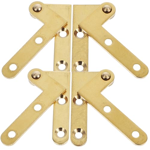 FIXOSHEE 4 Sätze Verdeckte Scharniere Kupfer Drehbar für Versteckte Türen Schranktüren und Fenster Robust und Leise für Aluminiumrahmentüren von FIXOSHEE