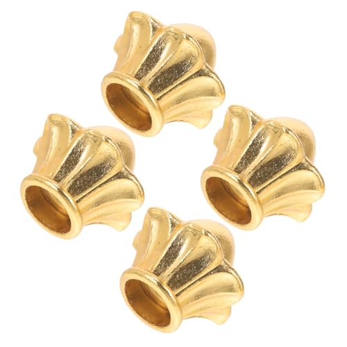 FIXOSHEE 4 Stck Metall Lampen Finial für Tisch und Stehlampe Dekorative Lampenaufsätze zur DIY Gestaltung Goldene Sechseckige Form Installieren Langlebig und Elegant von FIXOSHEE