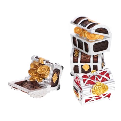 FIXOSHEE 4 Stück Delikate Mini Schatzkisten Aquarium Deko Kleine Schatztruhe Modelle für Aquarium Teich und Schreibtisch Stabile Fischverstecke und Wohnraumdekoration FIXOSHEE 4 Stück Delikate Mini Schatzkisten Aquarium Deko Kleine Schatztruhe Modelle für Aquarium Teich und Schreibtisch Stabile Fischverstecke und Wohnraumdekoration von FIXOSHEE