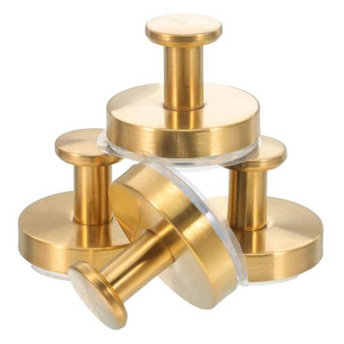 FIXOSHEE 4 Stück Edelstahl Saugnapf Haken Starke Haltekraft Bohrfrei Vielseitig für Bad Schlafzimmer Küche Modernes Design Robust für Mantel Hut Handtuch Goldfarben FIXOSHEE 4 Stück Edelstahl Saugnapf Haken Starke Haltekraft Bohrfrei Vielseitig für Bad Schlafzimmer Küche Modernes Design Robust für Mantel Hut Handtuch Goldfarben von FIXOSHEE