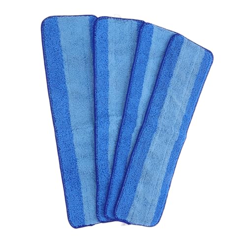 FIXOSHEE 4 Stück Ersatz Mopppads Mikrofaser Wiederverwendbar Kompatibel mit Bona Mopp Waschbare Bodentücher für Harte Böden Wie Fliesen Stein und Schnelltrocknend Langlebig von FIXOSHEE