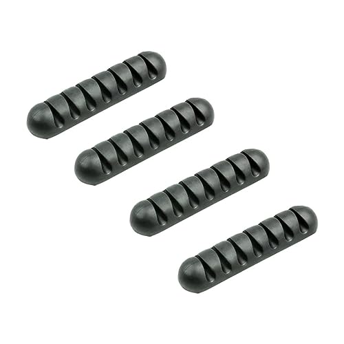 FIXOSHEE 4 Stück Fach Kabelorganizer aus Schwarzem Silikon Flexibler Kabelhalter für Schreibtisch Auto und Büro Selbstklebend Langlebig Praktisches Kabelmanagement für Ordentliche FIXOSHEE 4 Stück Fach Kabelorganizer aus Schwarzem Silikon Flexibler Kabelhalter für Schreibtisch Auto und Büro Selbstklebend Langlebig Praktisches Kabelmanagement für Ordentliche von FIXOSHEE