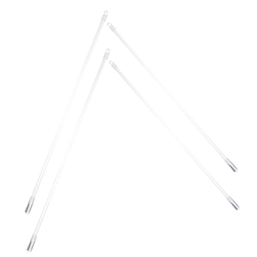 FIXOSHEE 4 Stück Fiberglas Jalousienstab mit Haken Langlebiger Transparenter Vorhangstab Senkrechte Jalousien Ersatzteil Robust und Biegfest Passend für Fensterrollos von FIXOSHEE