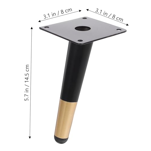 FIXOSHEE 4 Stück Metallmöbelfüße Teiliges Schräge Beine Höhe Schwarz Gold Mittelalterlicher Stil Ersatz für Sofa Schrank Couchtisch Möbelstützen Langlebig Stabil FIXOSHEE 4 Stück Metallmöbelfüße Teiliges Schräge Beine Höhe Schwarz Gold Mittelalterlicher Stil Ersatz für Sofa Schrank Couchtisch Möbelstützen Langlebig Stabil von FIXOSHEE
