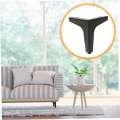 FIXOSHEE 4 Stück Möbelfüße aus Robustem Eisen Dreieckige Möbelbeine Stabile Sofabeine Schrankfüße Belastbare Ersatzfüße für Sofa Bett Tisch Teiliges Langlebig und Rostfrei von FIXOSHEE