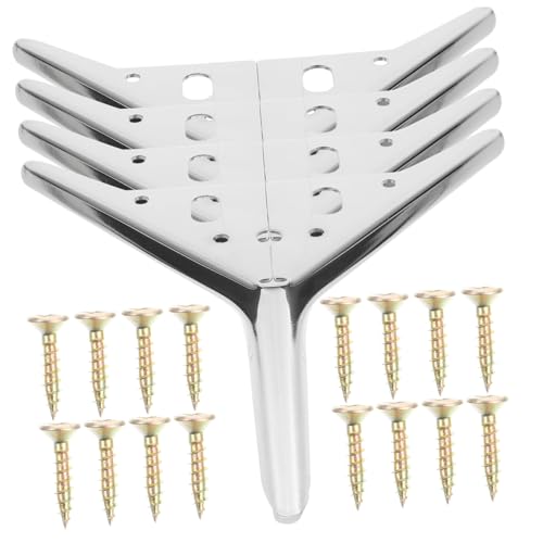 FIXOSHEE 4 Stück Möbelfüße aus Stabilem Stahl Praktische Möbelbeine für Sofa Schrank und Couchtisch Rostfrei Belastbar Einfach zu Montieren Modernes Design Silberfarben FIXOSHEE 4 Stück Möbelfüße aus Stabilem Stahl Praktische Möbelbeine für Sofa Schrank und Couchtisch Rostfrei Belastbar Einfach zu Montieren Modernes Design Silberfarben von FIXOSHEE
