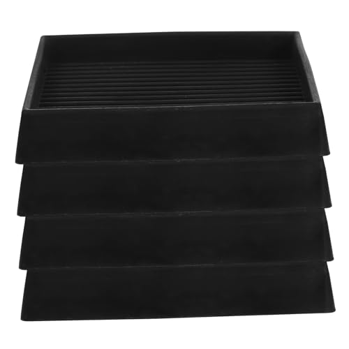 FIXOSHEE 4stücke rutschfeste Möbeluntersetzer Quadratische Möbelbeine Schutzpads Für Holzböden Caster Cups Für Sofa Bett Und Stuhl von FIXOSHEE