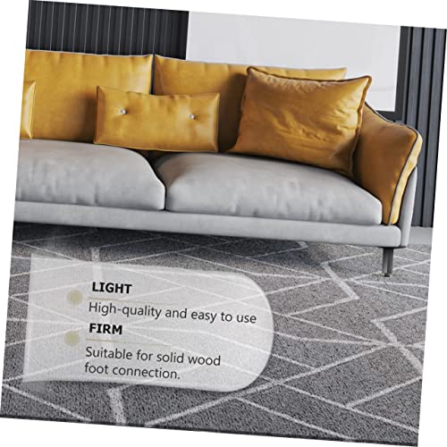 FIXOSHEE 4 Stück Teiliges Aluminiumlegierung Möbelstützfüße Schwarz Verstellbare rutschfeste Möbelbeine für Sofa Tv Schrank Badezimmer und Büro Möbel Hohe Tragkraft Einfache Montage von FIXOSHEE