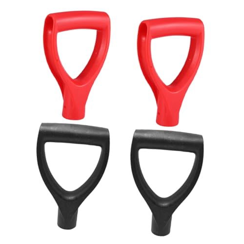 FIXOSHEE 4 Stück Teiliges D förmiger Kunststoff schaufelgriff Ersatzgriff für Holzstiel Schaufelgriff Robust Ergonomisch Komfortabel für Gartenarbeit und Schneeschieber Einfache Montage von FIXOSHEE