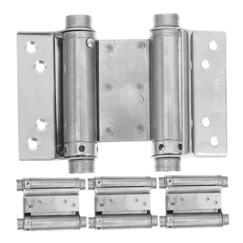 FIXOSHEE 4 Stück Teiliges Edelstahl Doppelfeder Scharniere mit Automatischem Schließmechanismus Verstellbare Türscharniere für Türen Schranktüren und Tore Langlebige Schwerlast scharniere FIXOSHEE 4 Stück Teiliges Edelstahl Doppelfeder Scharniere mit Automatischem Schließmechanismus Verstellbare Türscharniere für Türen Schranktüren und Tore Langlebige Schwerlast scharniere von FIXOSHEE