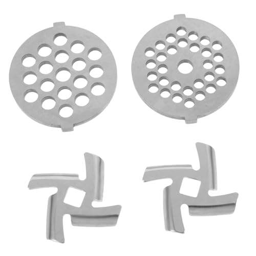 FIXOSHEE 4 Stück Teiliges Edelstahl Fleischwolf Zubehör mit Schneidplatten Korrosionsbeständig und Langlebig Einfach zu Reinigen Passend für Elektrische Fleischwölfe zum Schnellen FIXOSHEE 4 Stück Teiliges Edelstahl Fleischwolf Zubehör mit Schneidplatten Korrosionsbeständig und Langlebig Einfach zu Reinigen Passend für Elektrische Fleischwölfe zum Schnellen von FIXOSHEE