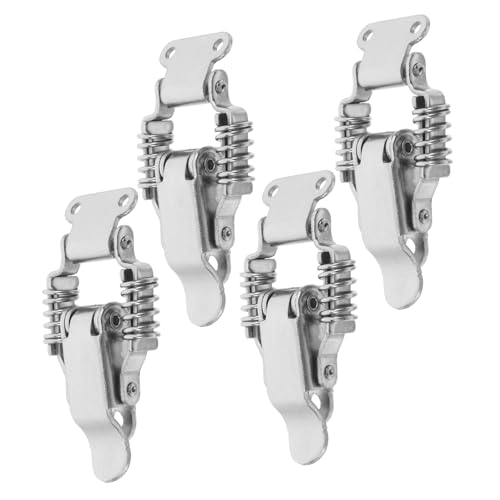 FIXOSHEE 4 Stück Teiliges Eisen Feder Toggleverschluss Kistenverschluss mit Stoßdämpfer Großer Schieberiegel für Werkzeugkoffer Türen Robuste Metallverschlüsse FIXOSHEE 4 Stück Teiliges Eisen Feder Toggleverschluss Kistenverschluss mit Stoßdämpfer Großer Schieberiegel für Werkzeugkoffer Türen Robuste Metallverschlüsse von FIXOSHEE