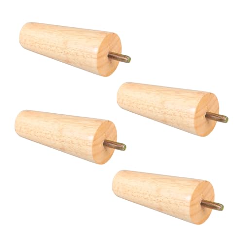 FIXOSHEE 4 Stück Teiliges Massive Holz Möbelbeine Robuste Konische Tischbeine Ersatz Holzfüße für Sofa Schrank Couchtisch mit Bodenschutz Einfache Montage Modernes Design für Wohnzimmer FIXOSHEE 4 Stück Teiliges Massive Holz Möbelbeine Robuste Konische Tischbeine Ersatz Holzfüße für Sofa Schrank Couchtisch mit Bodenschutz Einfache Montage Modernes Design für Wohnzimmer von FIXOSHEE