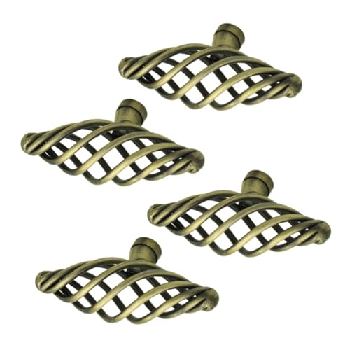 FIXOSHEE 4 Stück Teiliges Nordic Cage Möbelknöpfe Langlebige Legierung Türgriffe Vogelkäfig Design Großer Schrankgriff Robust für Küchenmöbel Vintage Stil FIXOSHEE 4 Stück Teiliges Nordic Cage Möbelknöpfe Langlebige Legierung Türgriffe Vogelkäfig Design Großer Schrankgriff Robust für Küchenmöbel Vintage Stil von FIXOSHEE