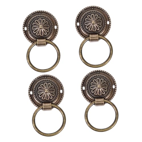 FIXOSHEE 4 Stück Teiliges Retro Möbelgriff Vintage Schrankknauf Rundring Schubladengriffe für Kommode Küchenschrank Möbel Türgriff Langlebig und Einfach zu Montieren FIXOSHEE 4 Stück Teiliges Retro Möbelgriff Vintage Schrankknauf Rundring Schubladengriffe für Kommode Küchenschrank Möbel Türgriff Langlebig und Einfach zu Montieren von FIXOSHEE