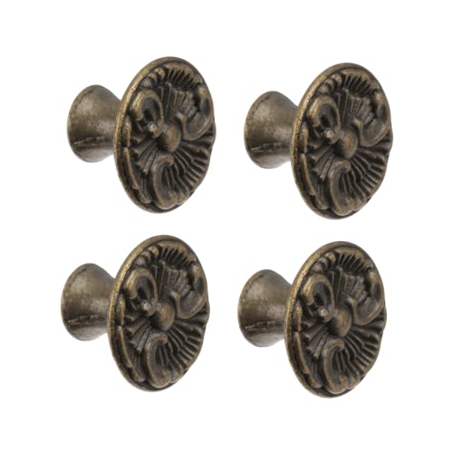 FIXOSHEE 4 Stück Teiliges Retro Möbelknöpfe aus Bronze Runde Single Hole Schrankgriffe Antike Schubladengriffe für Küchenschränke Kommoden Kleiderschränke und Wohnzimmermöbel FIXOSHEE 4 Stück Teiliges Retro Möbelknöpfe aus Bronze Runde Single Hole Schrankgriffe Antike Schubladengriffe für Küchenschränke Kommoden Kleiderschränke und Wohnzimmermöbel von FIXOSHEE