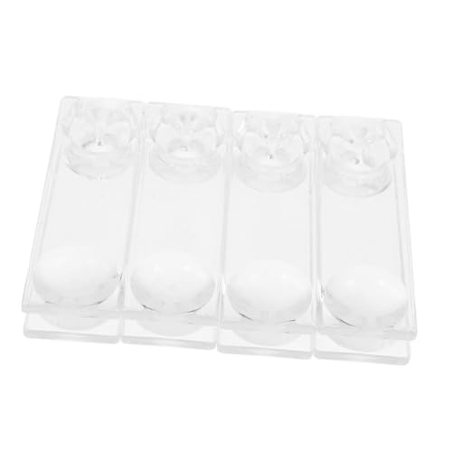FIXOSHEE 4 Stück Transparente Kunststoff Vorhang Schnurgewichte Robuste Zuggewichte für Jalousien und Rollos Kompatible Fensterrollo Zuggriff Zubehör Einfache Montage und Langlebige von FIXOSHEE