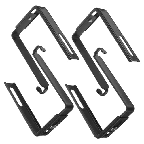 FIXOSHEE 4 Stück Verstellbare Metall Türhaken Over Door Hanger Einstellbar Ohne Bohren Organizer Für Garderobe Balkon Bad Küche Robust Platzsparend von FIXOSHEE