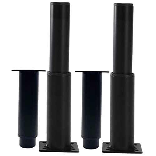 FIXOSHEE 4 Stück Verstellbare Möbelfüße Höhenverstellbar für Sofas Schränke und Betten Stabile Metallfüße mit Hoher Tragfähigkeit Installieren und Anzupassen von FIXOSHEE