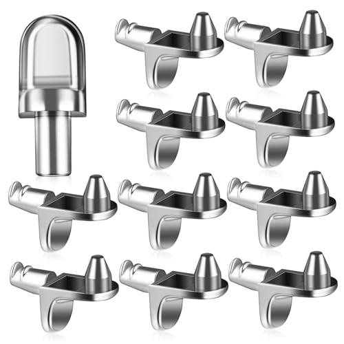 FIXOSHEE 40 Stück Teiliges Regalbodenträger aus Rostfreiem Zinklegierung Stabile Möbelhalter für Bücherregale Schränke und Küchenschränke Einfache Installation Langlebige von FIXOSHEE