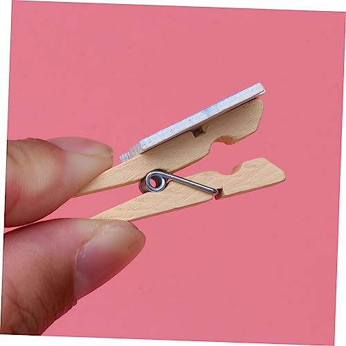 FIXOSHEE 40stücke Holzclips Cartoon Fotohalter Aus Holz Bildclips Für DIY-Dekoration Büroklammern Für Home Office von FIXOSHEE