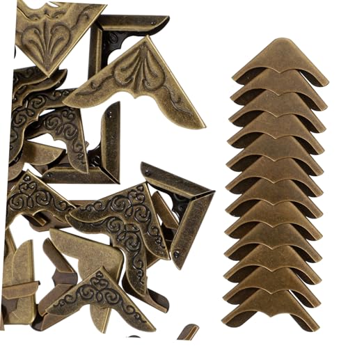 FIXOSHEE 48 Stück Teiliges Metall Buchecken Antiker Kantenschutz für Fotoalben Notizbücher und Ordner Dekorative Buchkanten Schutzabdeckung Stabile Ecken mit Feiner Verarbeitung und FIXOSHEE 48 Stück Teiliges Metall Buchecken Antiker Kantenschutz für Fotoalben Notizbücher und Ordner Dekorative Buchkanten Schutzabdeckung Stabile Ecken mit Feiner Verarbeitung und von FIXOSHEE