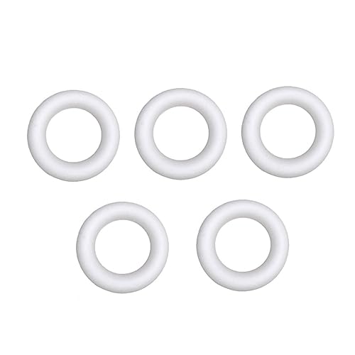 FIXOSHEE 5 STK. Weiße Schaumstoffringe für DIY Kunstmalerei Zubehör Robustes Festes Material zum Kreativen Basteln und Hand Auge Koordination Fördern FIXOSHEE 5 STK. Weiße Schaumstoffringe für DIY Kunstmalerei Zubehör Robustes Festes Material zum Kreativen Basteln und Hand Auge Koordination Fördern von FIXOSHEE