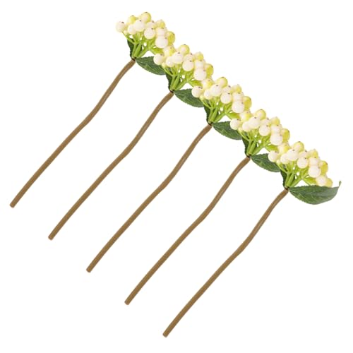 FIXOSHEE 5 Stück Künstliche Beerenzweige aus Langlebigem PVC Farbecht und Formstabil Realistische Deko für Vase Weihnachtsdeko Party Büro und Innenbereich Naturgetreue Beerenzweige FIXOSHEE 5 Stück Künstliche Beerenzweige aus Langlebigem PVC Farbecht und Formstabil Realistische Deko für Vase Weihnachtsdeko Party Büro und Innenbereich Naturgetreue Beerenzweige von FIXOSHEE