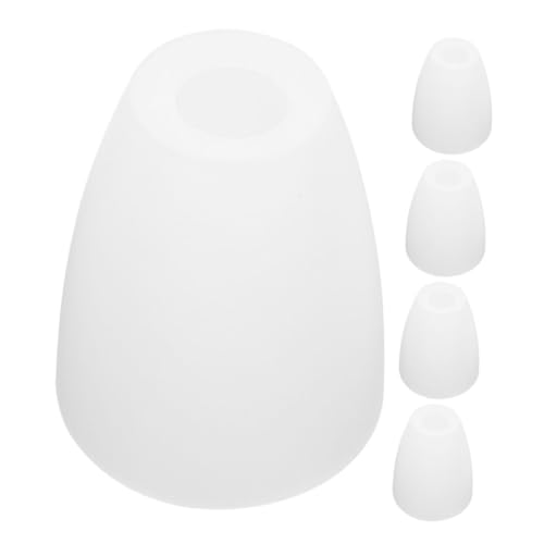 FIXOSHEE 5 Stück Kunststoff Lampenschirme für Steh Pendelleuchten Weiße Ersatzlampenschirme mit Mittelloch Dekorative Lampenabdeckung für Schlafzimmer und Wohnräume Einfache Montage und von FIXOSHEE