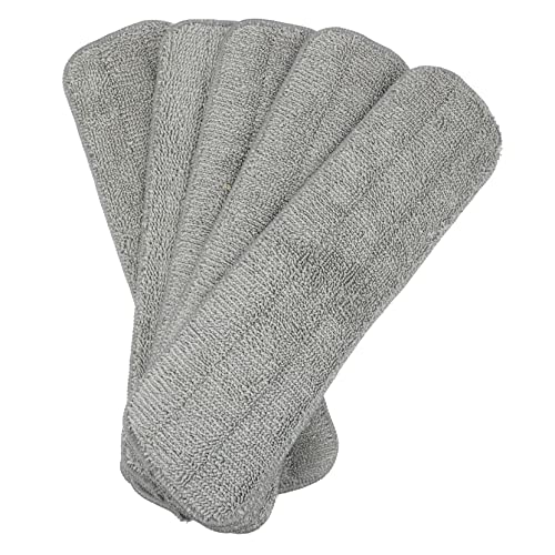 FIXOSHEE 5 Stück Mikrofaser Wischmopp Pads Teiliges Waschbare Ersatzbezüge für Spray Mops Starke Wasseraufnahme Installieren für Fliesen und Steinböden von FIXOSHEE