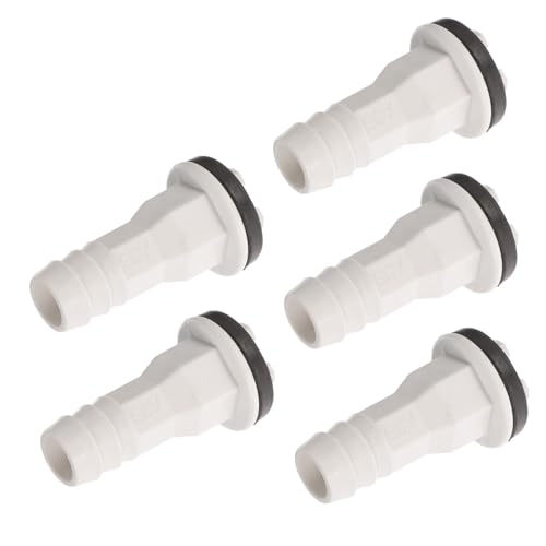FIXOSHEE 5 Stück Teiliges Ablaufschlauch für Klimaanlage Wasserdichter Drainageverbinder Dicht Schließender Ersatz für Kondensatablauf Außen Kompatibel mit Gängigen Klimageräten von FIXOSHEE