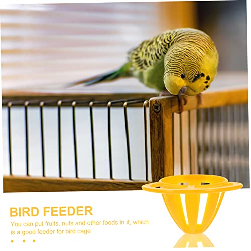 FIXOSHEE 5 Stück Teiliges Kleines Vogelfutterhalter aus Kunststoff Praktischer Futterkorb für Papageienkäfige Hängender Futternapf für Obst Gemüse und Vogeleier Einfach zu Reinigen von FIXOSHEE