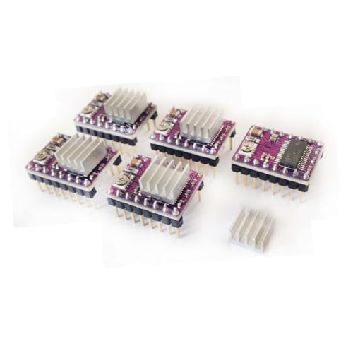 FIXOSHEE 5 Stück Teiliges Schrittmotor Treibermodul mit Lagiger Kupferplatine für Drucker und Reprap Verbesserte Wärmeableitung Überspannungs und Lastschutz Kompatibel mit Steuerungen FIXOSHEE 5 Stück Teiliges Schrittmotor Treibermodul mit Lagiger Kupferplatine für Drucker und Reprap Verbesserte Wärmeableitung Überspannungs und Lastschutz Kompatibel mit Steuerungen von FIXOSHEE